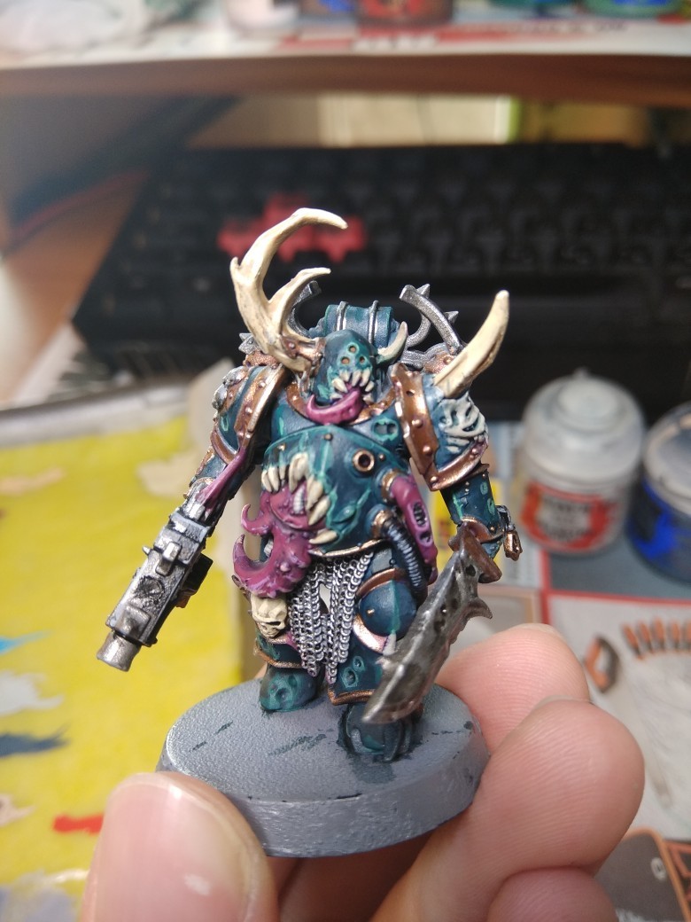 My attempts at painting miniatures. Long Post - My, Wh miniatures, Painting miniatures, Warhammer 40k, Death guard, Longpost