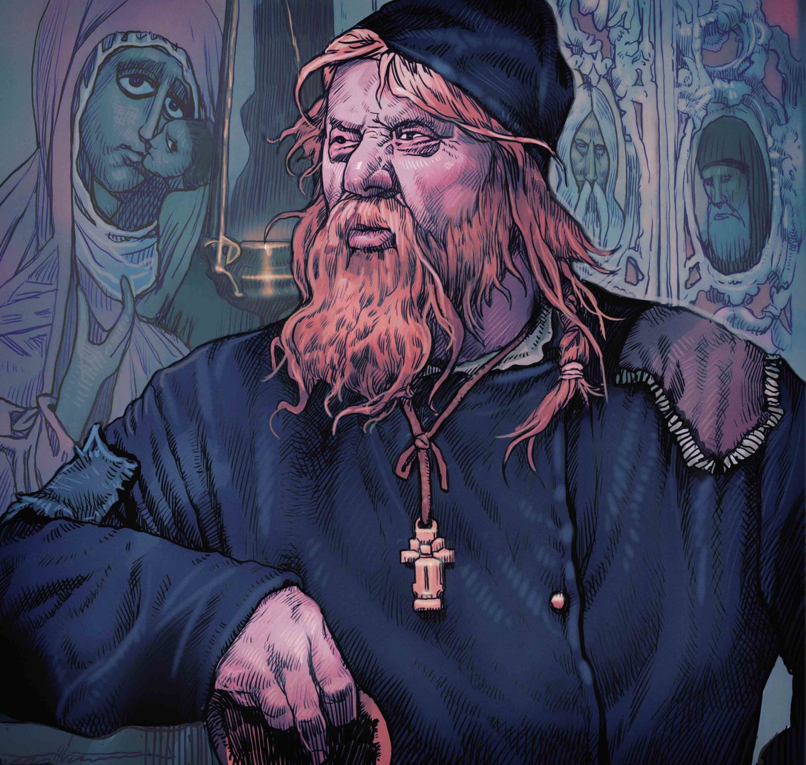 Comic artist POPOLAGO (Aleksey Nikanorov) VIY - My, Work, Comics, Illustrations, Longpost