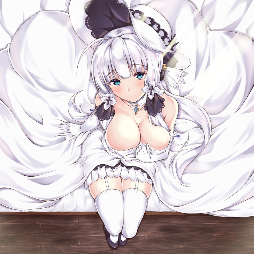 Illustrious - NSFW, Azur Lane, Illustrious, Sugoi Dekai, Anime Art, Аниме, Арт, Грудь, Illustrious (Azur Lane)