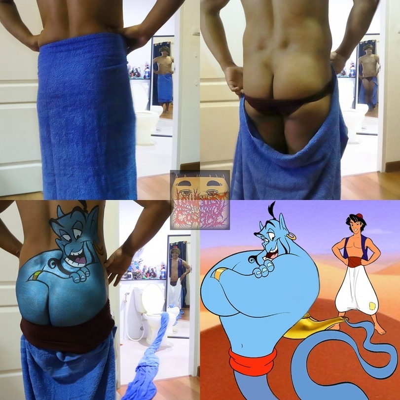 Lowcost cosplay - NSFW, Aladdin, Lowcost cosplay, Cosplay, Genie