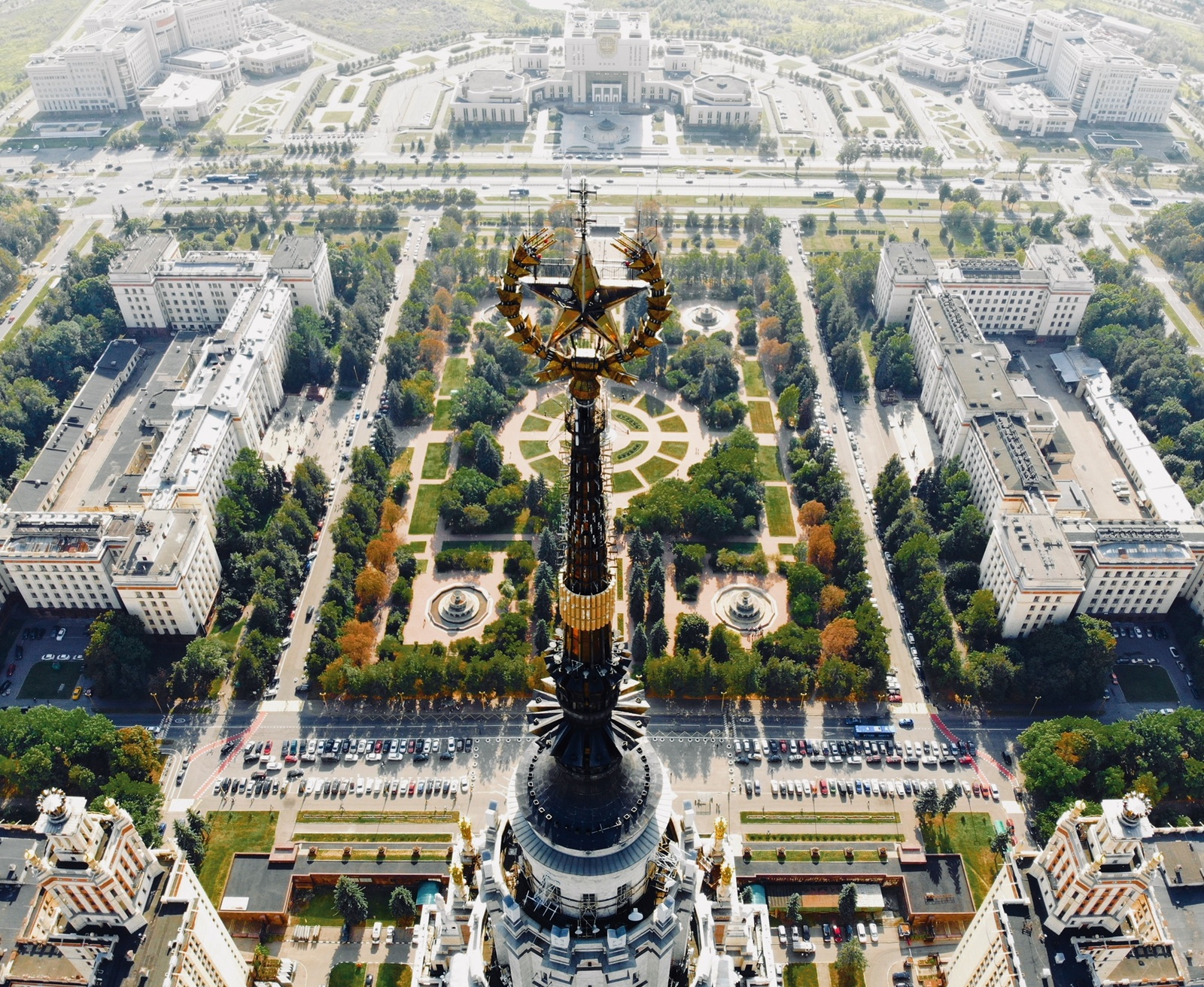 Moscow State University from a quadrocopter - My, MSU, DJI Mavic Air