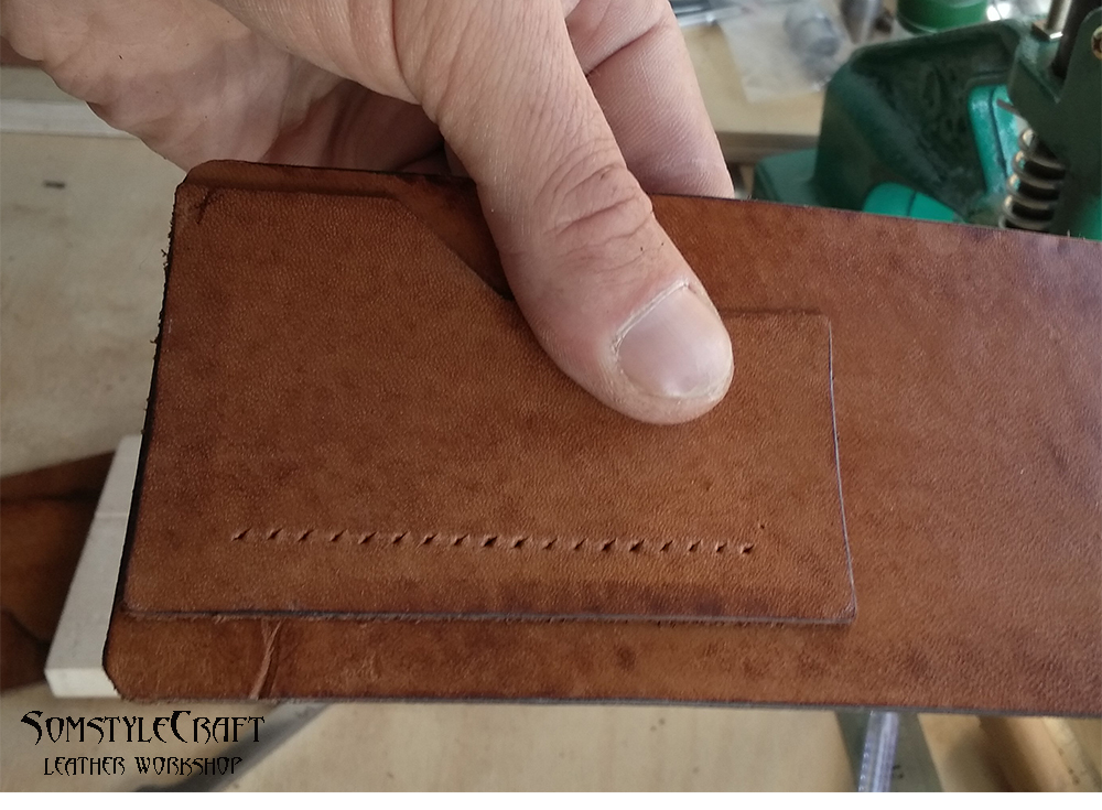 Leather wallet, version 2.0 - My, Wallet, Leather craft, , Video, Longpost