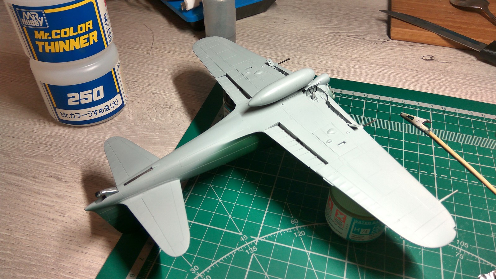 Mitsubishi a6m5 zero 1/48 - My, Stand modeling, Longpost, Aviation