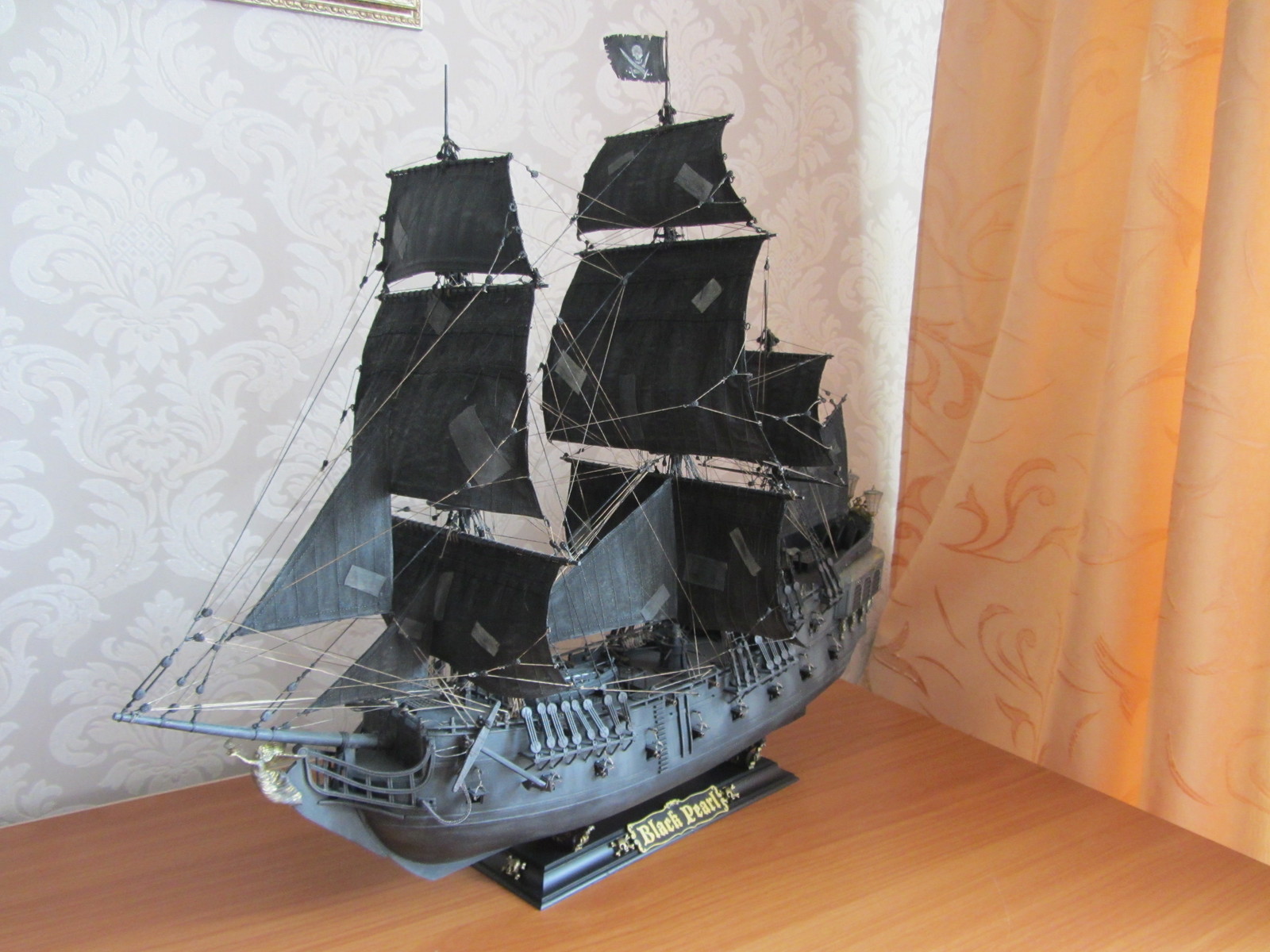 Black Pearl - My, Sailboat, Star, Black Pearl, Ship, Captain Jack Sparrow, Captain, Movies, Pirates of the Caribbean, Longpost