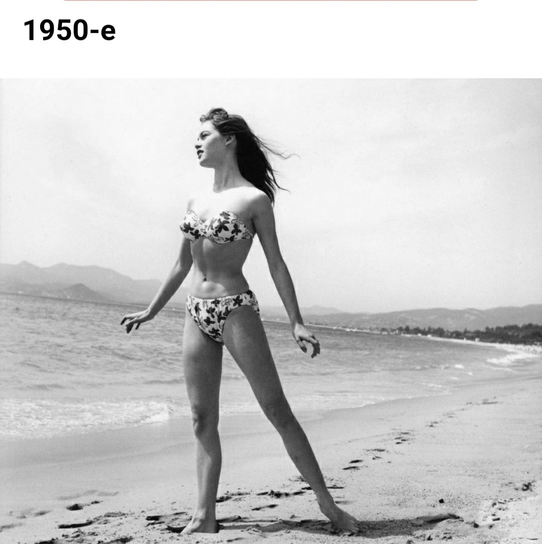 How swimwear has changed throughout history - The photo, Swimsuit, Girls, Fashion, ADME, Longpost