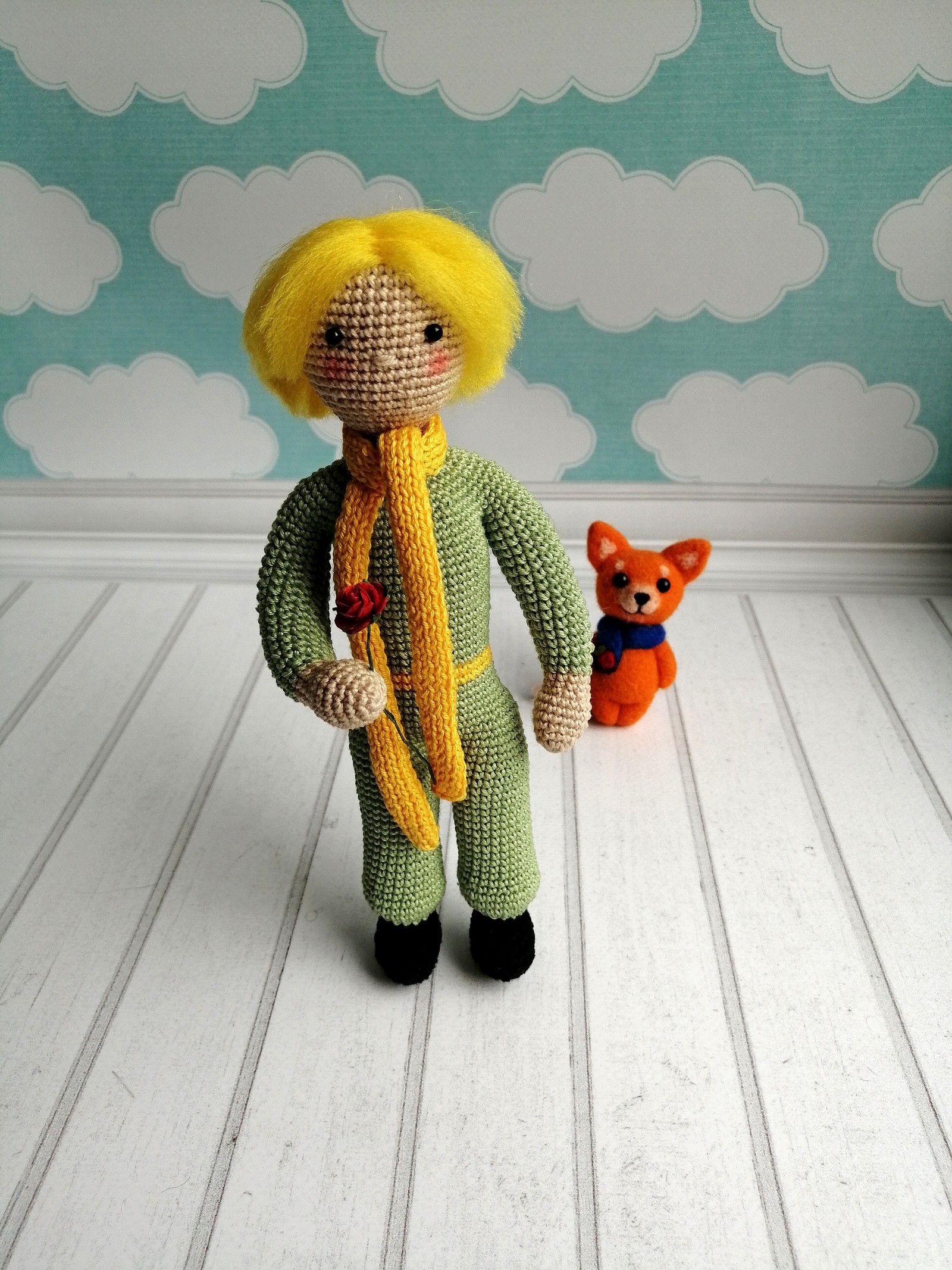 Little Prince - My, Needlework without process, Crochet, Little Prince, Antoine de Saint-Exupery, Knitted toys, Longpost