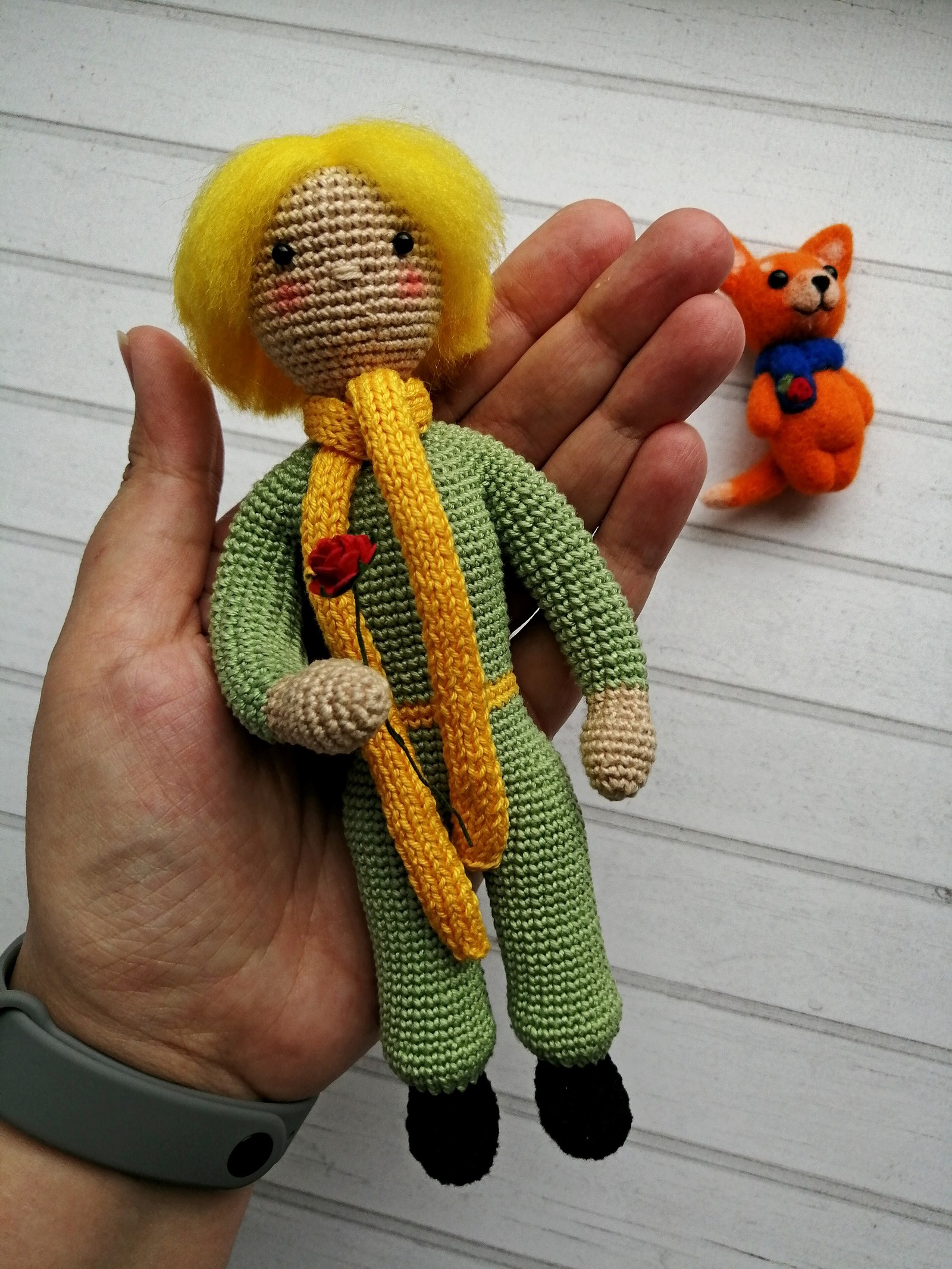 Little Prince - My, Needlework without process, Crochet, Little Prince, Antoine de Saint-Exupery, Knitted toys, Longpost