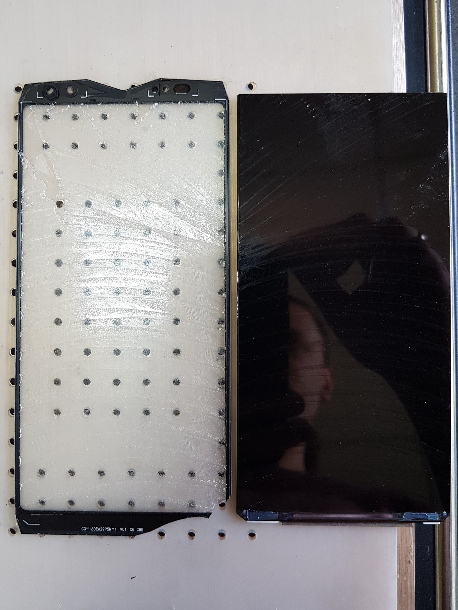 Plywood glass Ulefone power 5 - My, Repair of equipment, Glass replacement, Ulefone, Longpost, Poltava