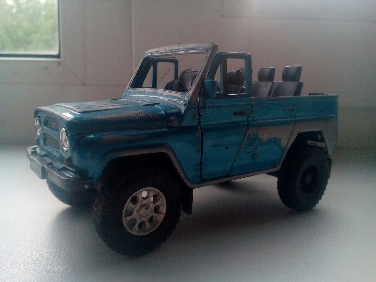 Scale model of UAZ - My, Modeling, Auto, UAZ, Car modeling, , Scale, Longpost