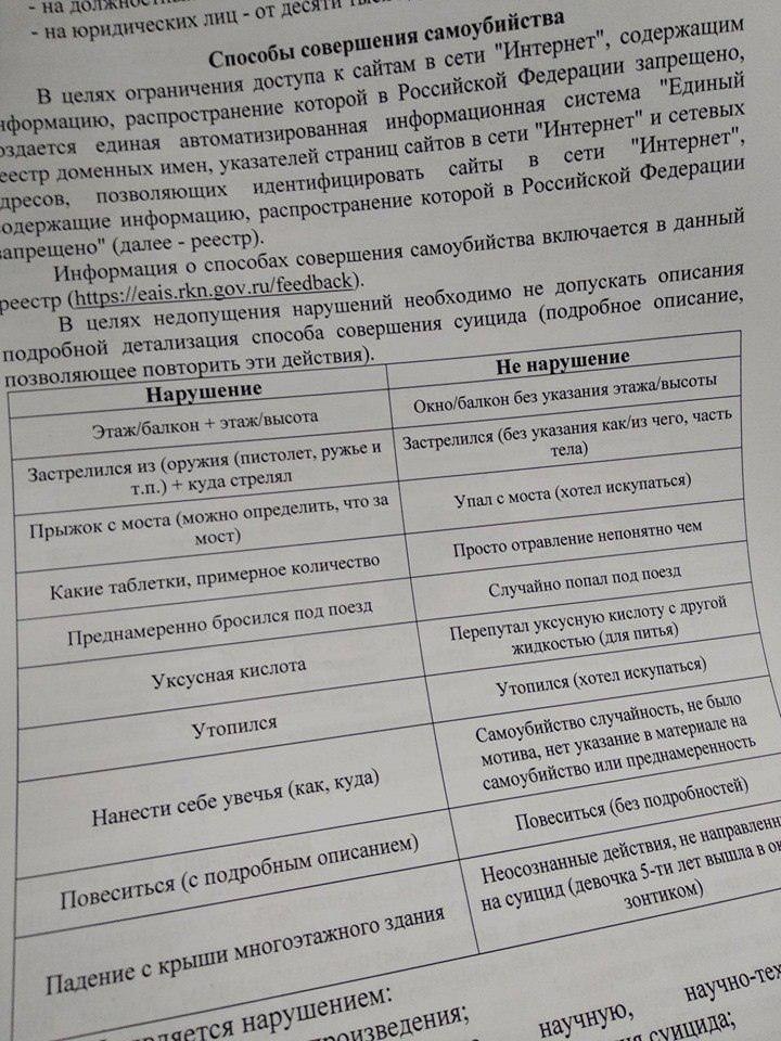 Докатились. - Моё, Суицид, Доведение до самоубийства, Смерть, Негатив, Россия, Законодательство, Журналистика, Роскомнадзор