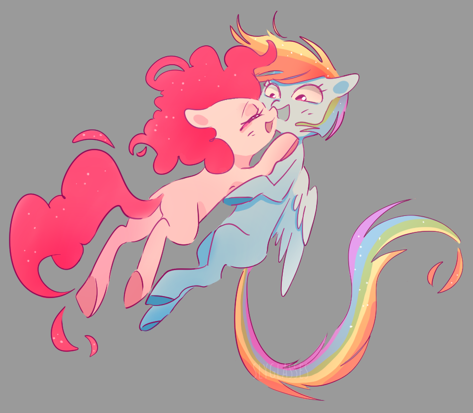 Tsymok - My little pony, Pinkie pie, Rainbow dash, MLP Lesbian, Shipping, 