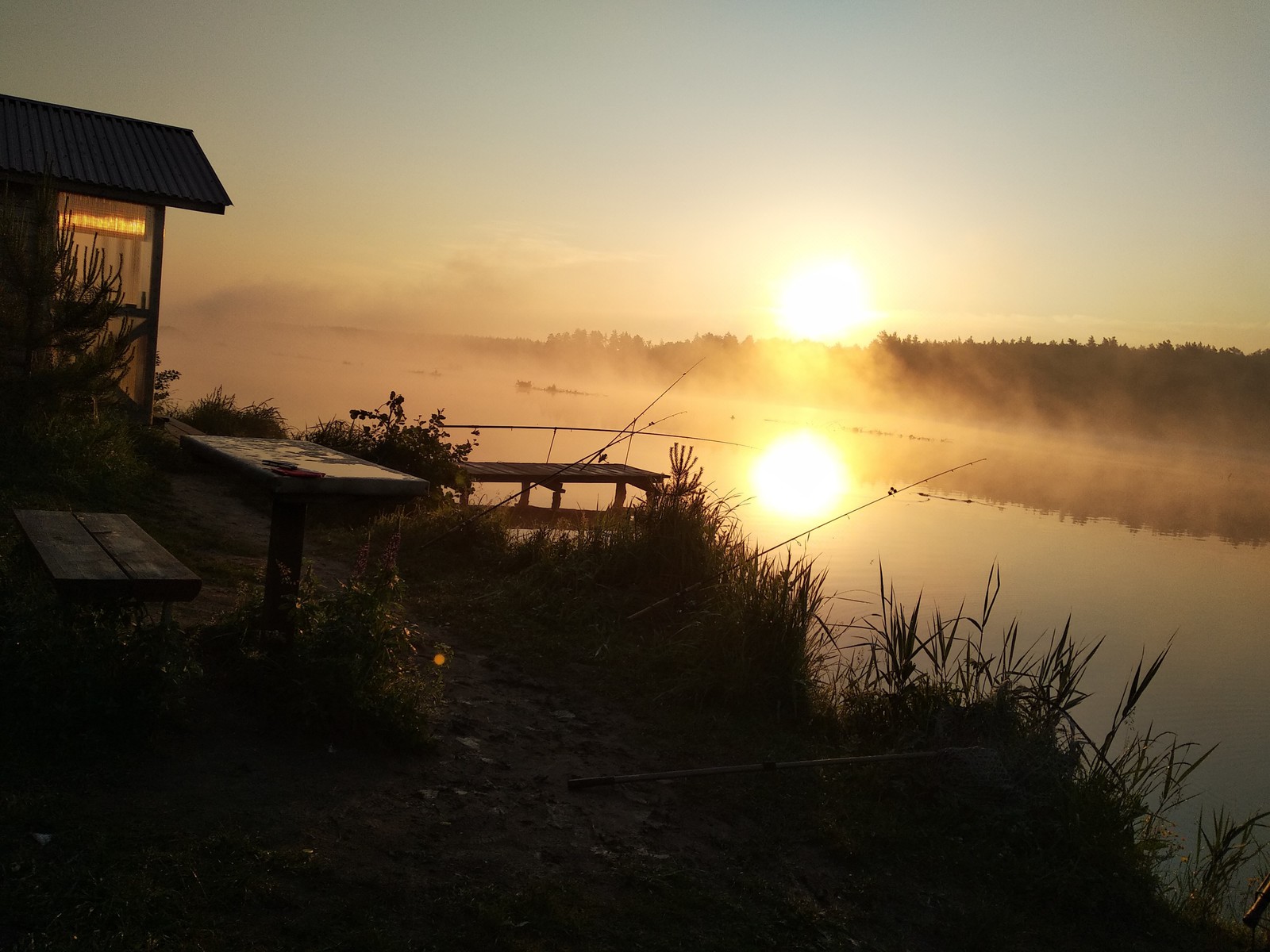 Dawn on a fishing trip - My, Fishing, , community of anglers, Sunrises and sunsets, The photo, Nibble, Fishermen