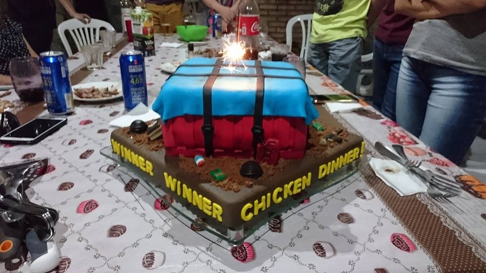 Cake for a real pubger - PUBG, Cake, Drop, Dream