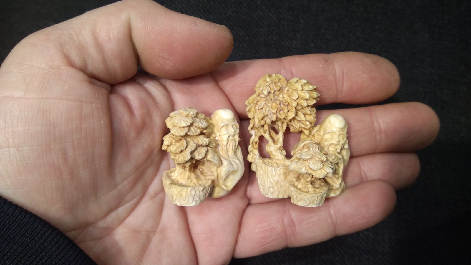 Bone carving is my hobby - My, Netsuke, Bone carving, Needlework without process, Longpost