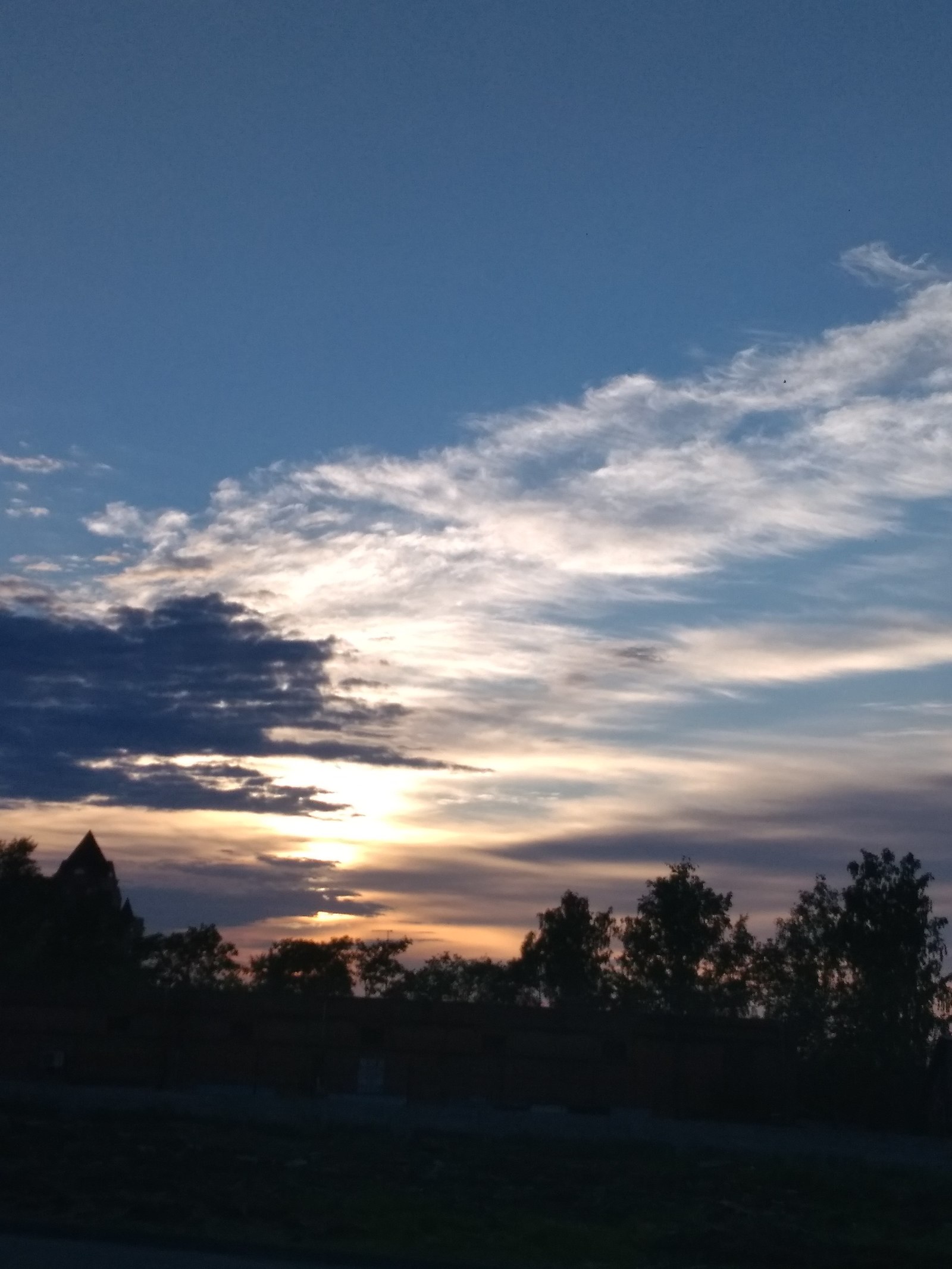 Evening sky. - My, Sky, No filters, beauty, Novosibirsk, Longpost