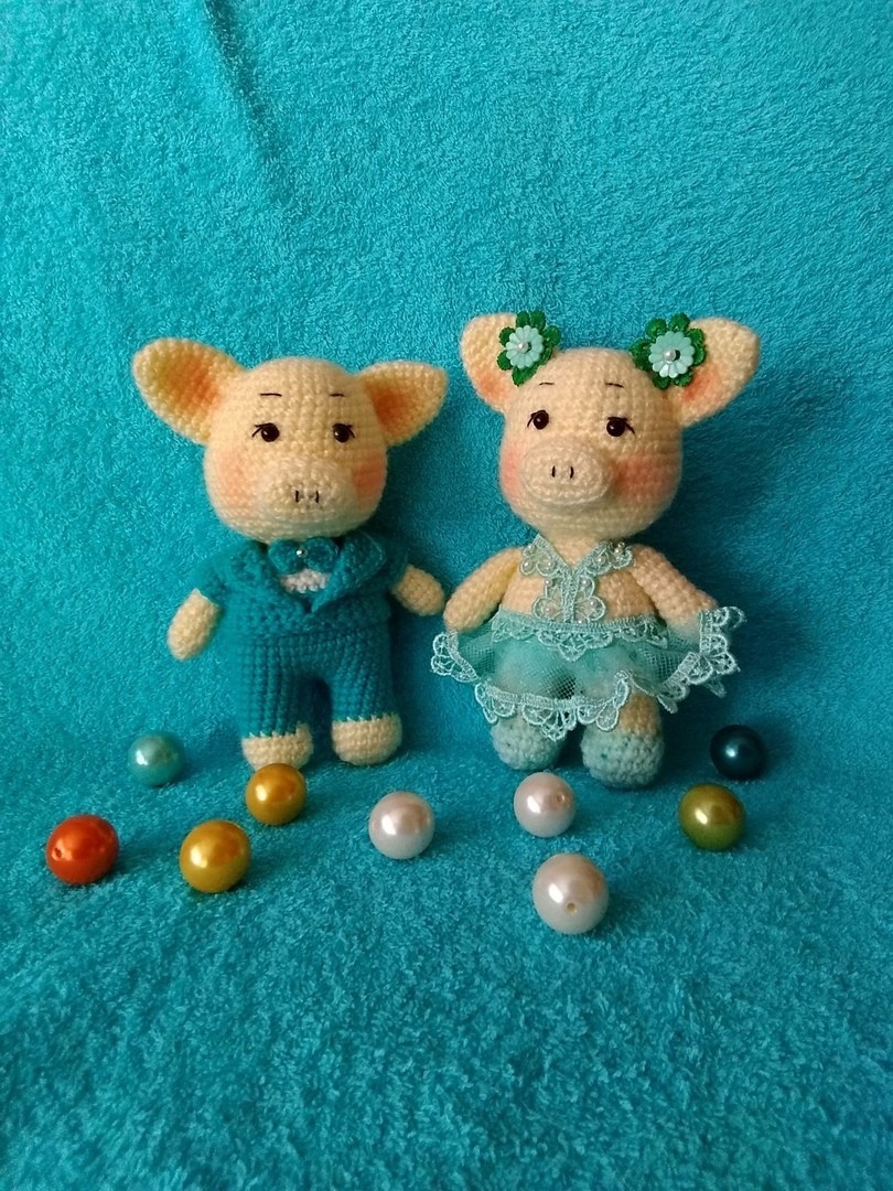 Pigs are the symbol of this year! - My, Crochet, Longpost