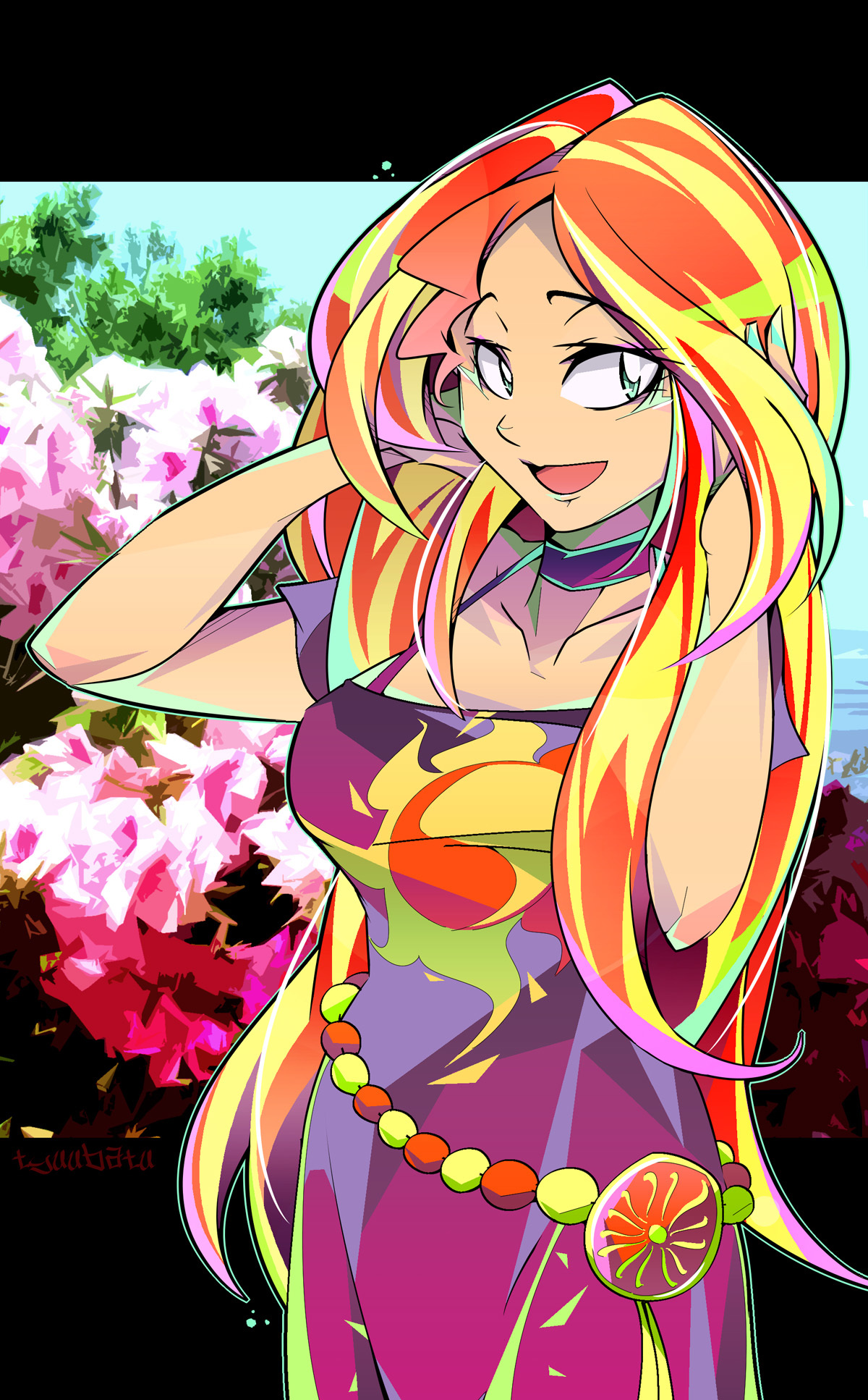 Яркая Закатя. - My Little Pony, Equestria Girls, Sunset Shimmer, Tyuubatu