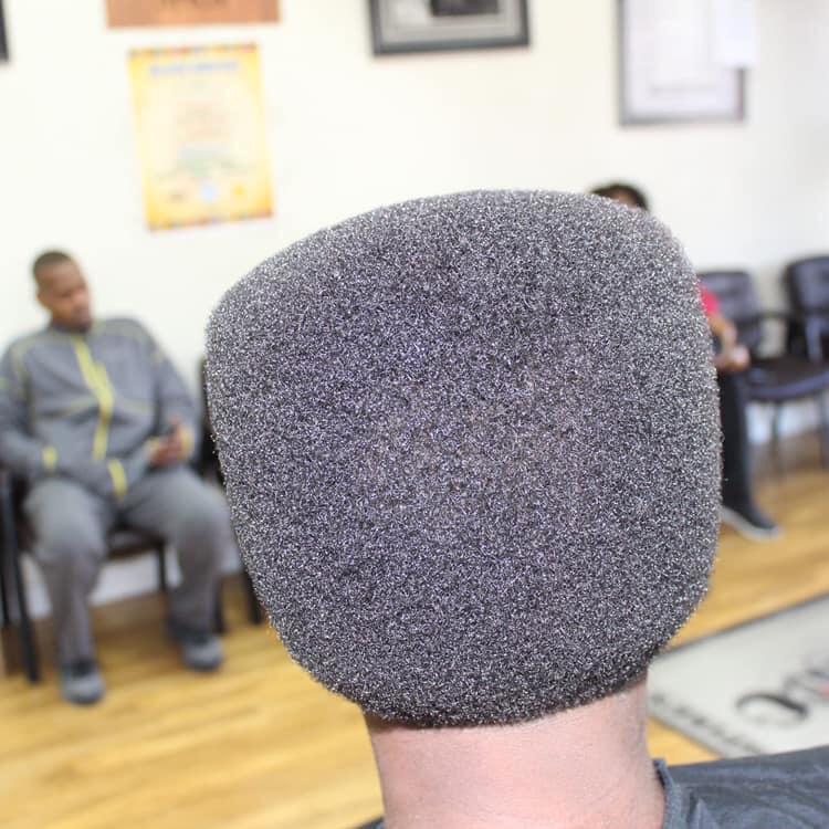 Hair style: microphone - Прическа, Afro, Style, Microphone, Funny, Стрижка, Hair, Unusual