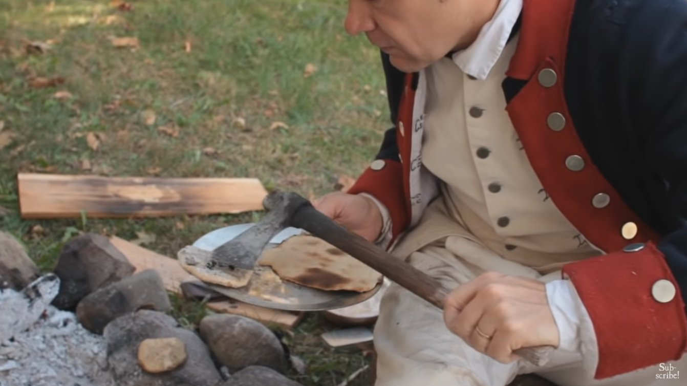 Cakes on the coals. - League of Historians, 18 century, , Recipe, Video, Longpost, Cooking, Field kitchen