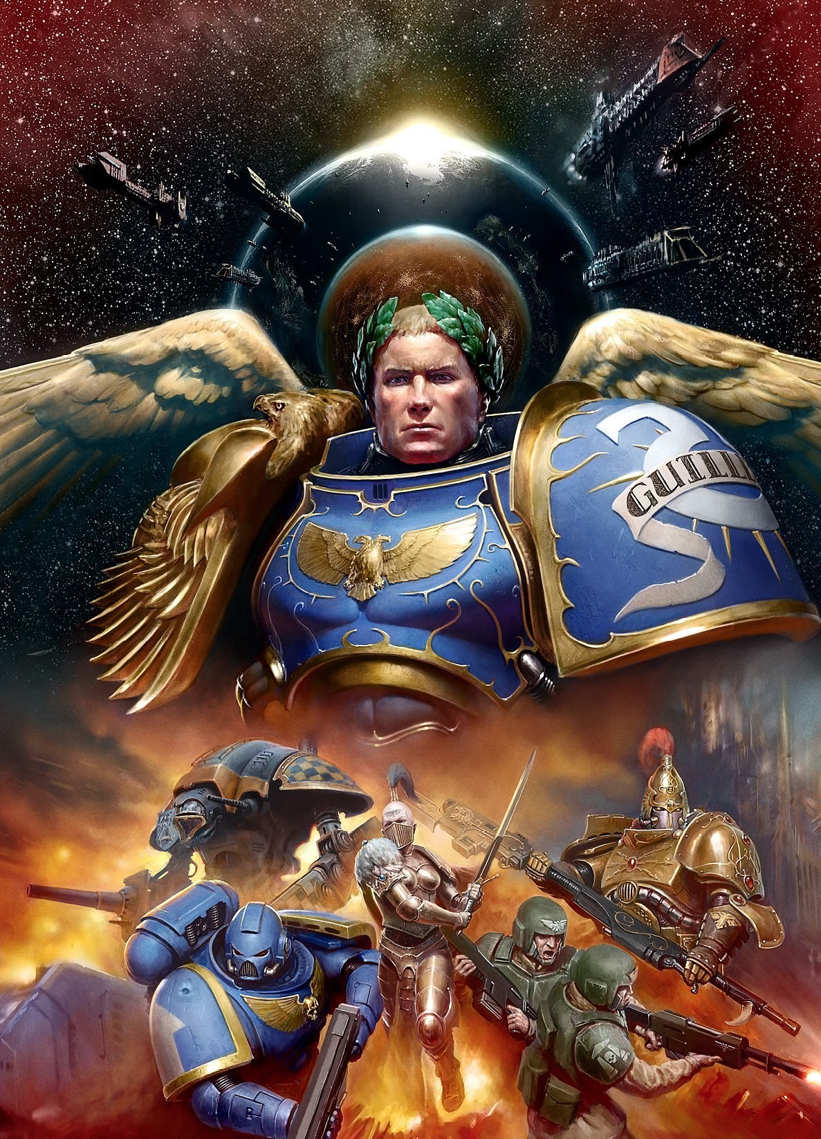 Мелкие радости Императора. - Warhammer 40k, Roboute Guilliman, Black Legion, Imperor of Mankind, Длиннопост, Император человечества