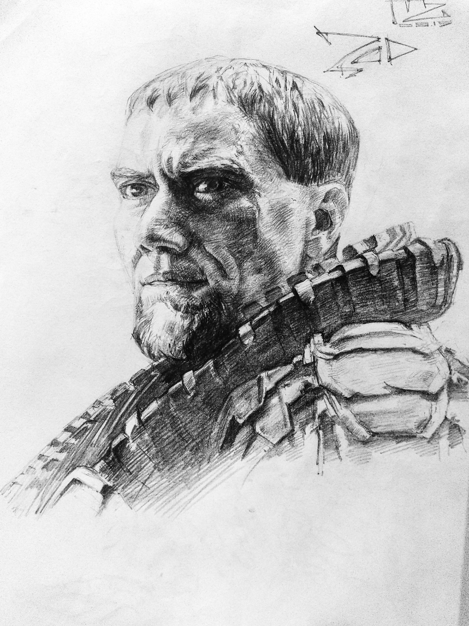 General ZOD - My, Man of Steel, Superman, , Portrait, Sketchbook, Sketch