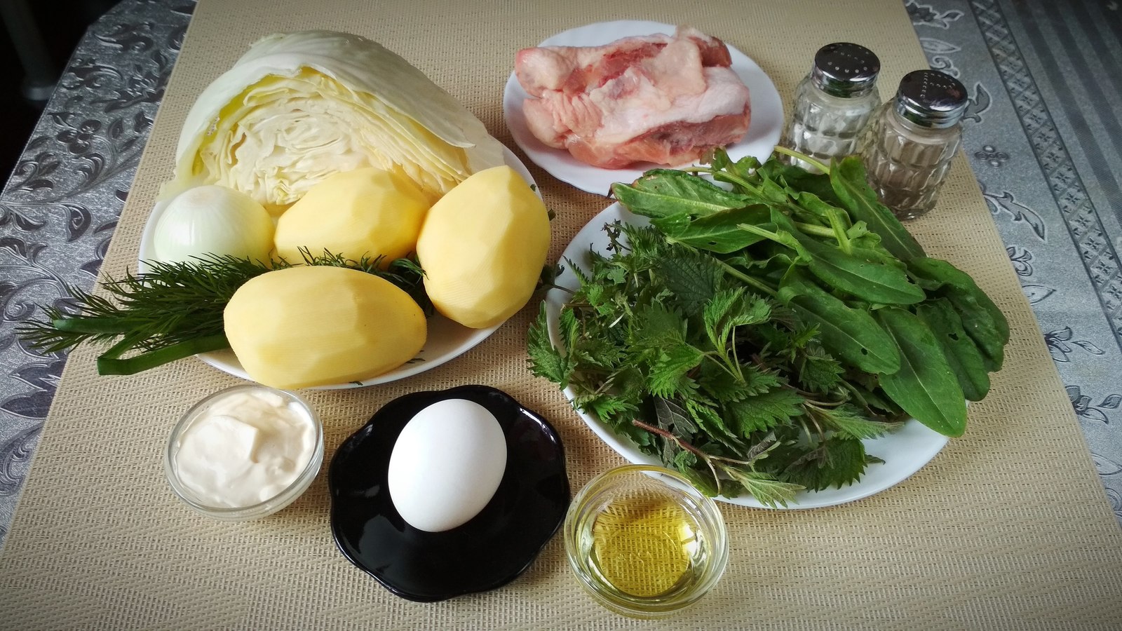 Green soup with nettle and sorrel - My, Recipe, Chew-Ka!, Soup, Nettle, Sorrel, Mayonnaise, Longpost