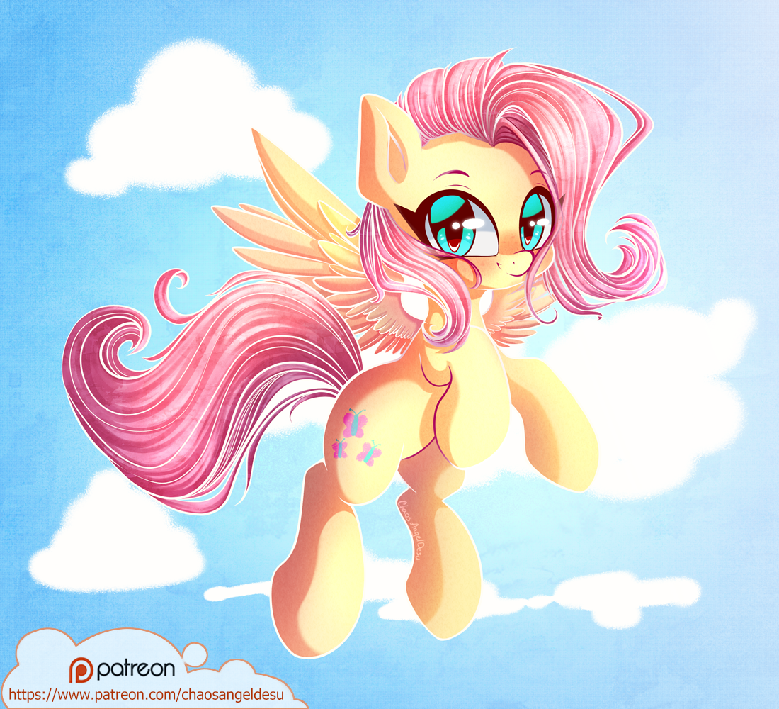 Flutty - My little pony, PonyArt, Fluttershy, Chaosangeldesu, Fluffymaiden