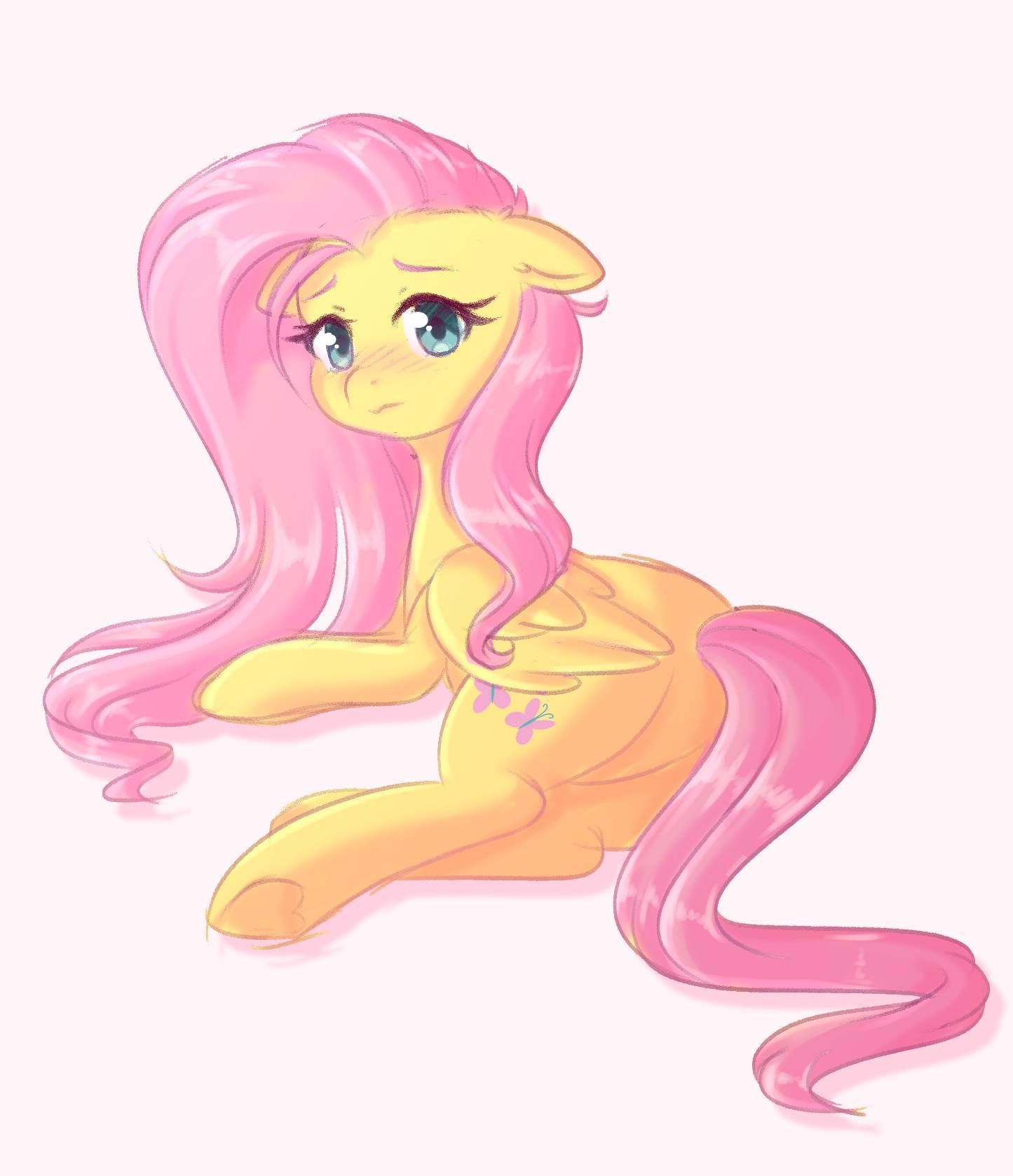 Flutty - My little pony, PonyArt, Fluttershy, Chaosangeldesu, Fluffymaiden