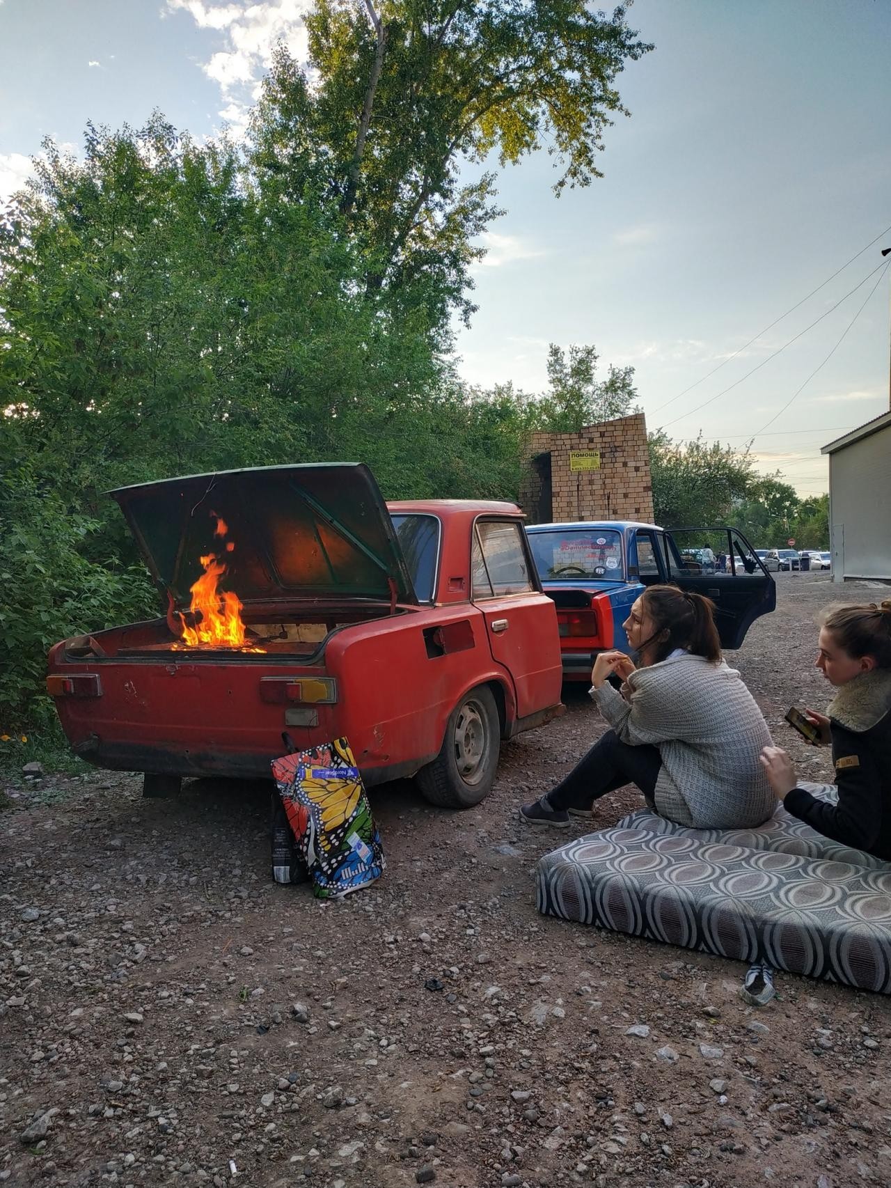 Четыре с плюсом - Четверка, Плюсы, Жигули, Мангал, Место для отдыха, Длиннопост