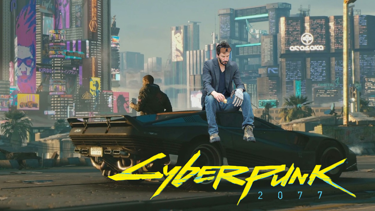 Keanu and Cyberpadla. - My, Cyberpunk 2077, Keanu Reeves, 