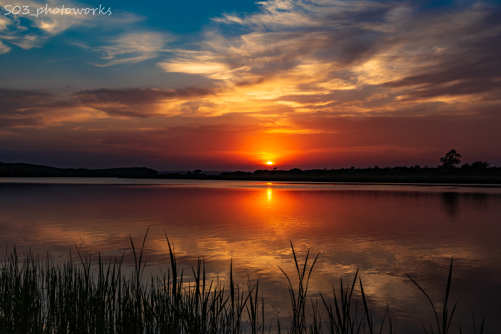 Sunset on the lake - My, The photo, Sunset, Landscape, Дальний Восток, Primorsky Krai, Ussuriysk