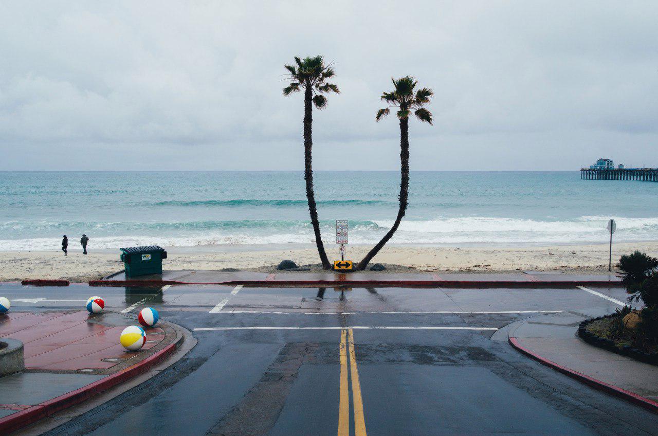 End of the road - California, San Diego, Ocean, The photo