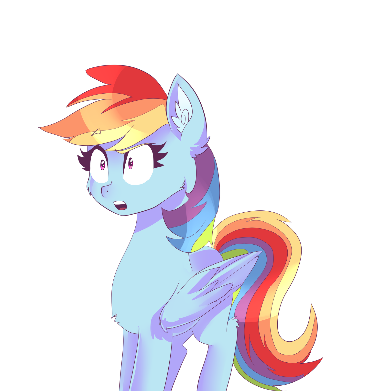 Дашка - My Little Pony, PonyArt, Rainbow Dash, Xjenn9