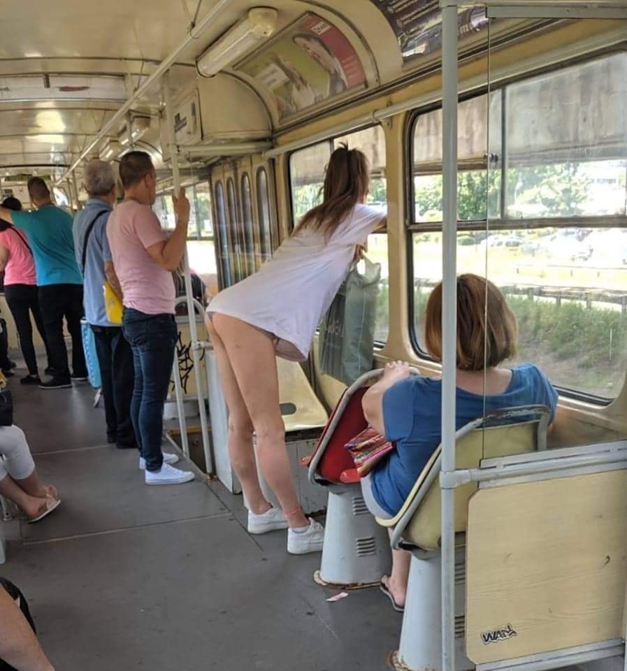 It's very hot in the car - NSFW, Girls, Tram, Heat, Croatia, Booty