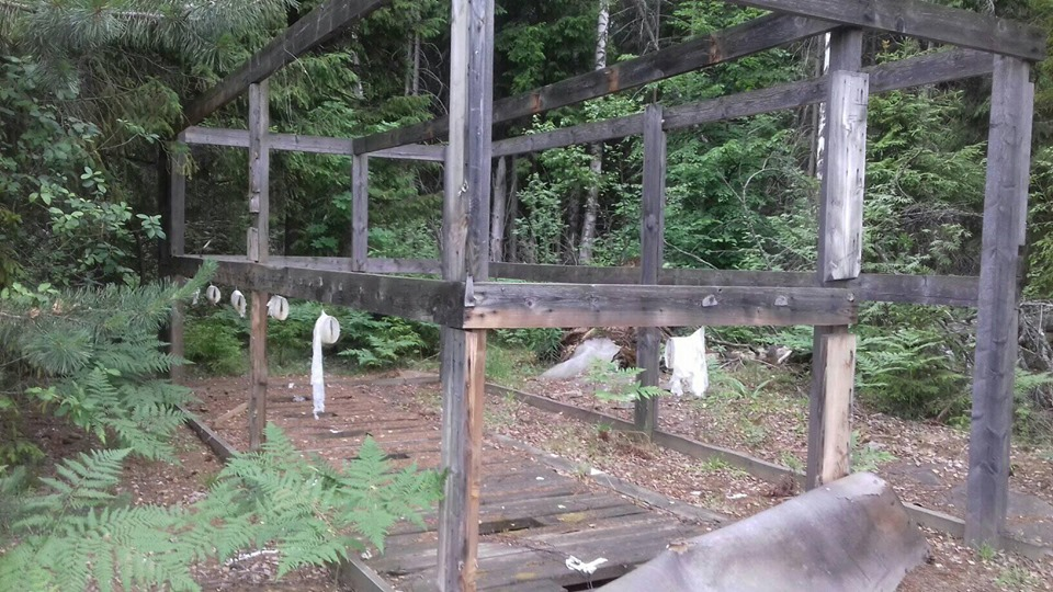 Girls to the left, boys to the right - My, Forest, Toilet, Suddenly, Fuck aesthetics, Moscow region, Chernogolovka