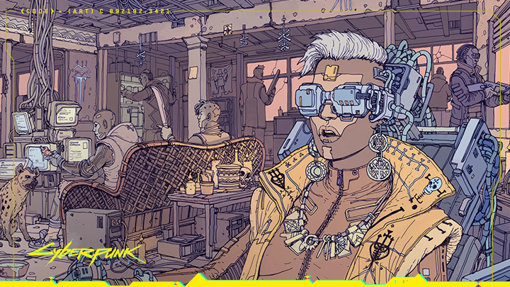 Cyberpunk 2077 illustration. - Art, Longpost, Cyberpunk 2077