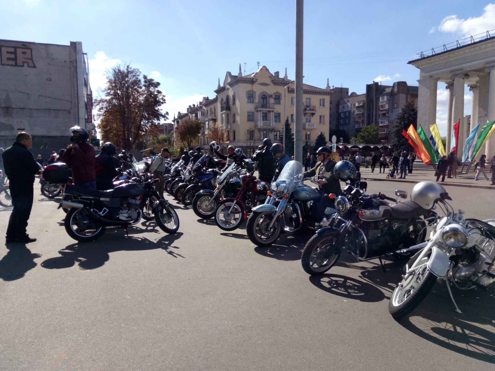 The Distinguished Gentleman's Ride 2018 in Krivoy Rog - My, Krivoy Rog, Motorcycles, Retro, Bikers, Moto, Longpost, , Motorcyclists