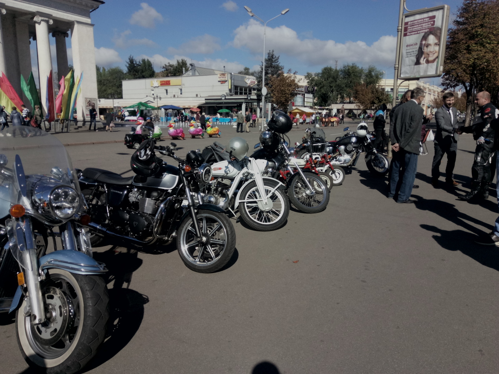 The Distinguished Gentleman's Ride 2018 in Krivoy Rog - My, Krivoy Rog, Motorcycles, Retro, Bikers, Moto, Longpost, , Motorcyclists