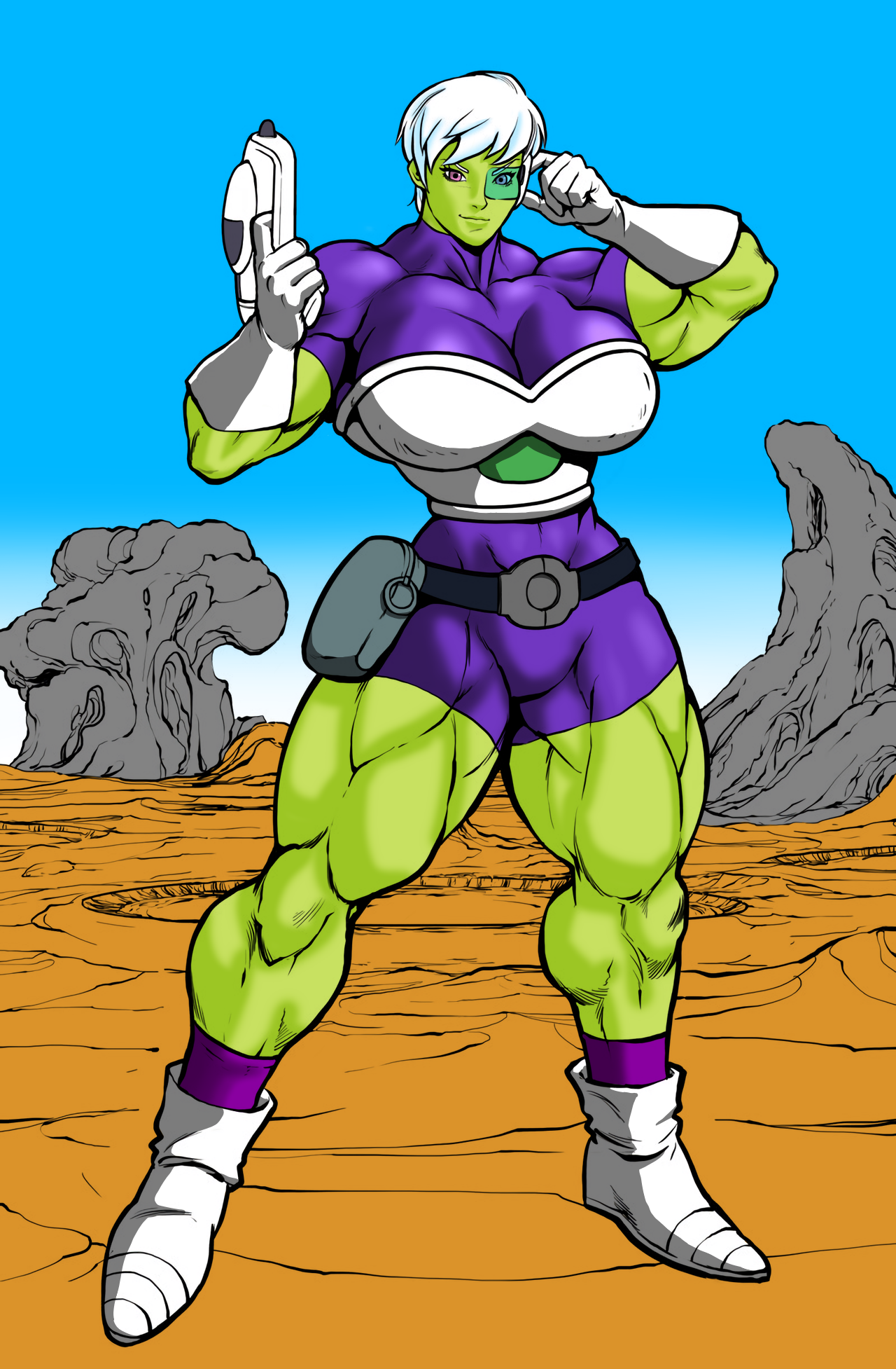 Buff Cheelai - R2roh, Art, Strong girl, Sleep-Sleep, Dragon ball, Chirai, Anime, Longpost