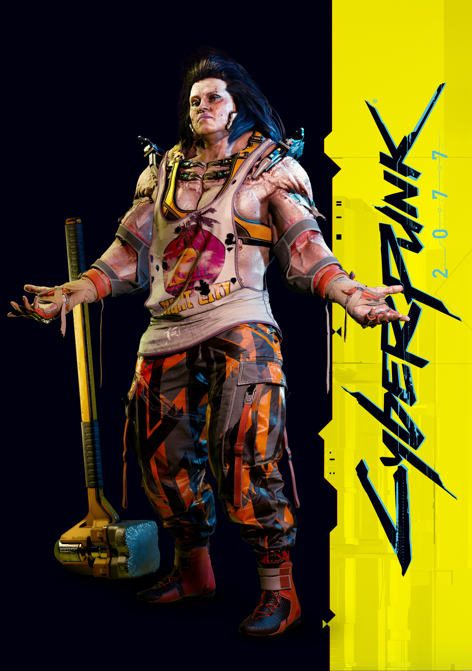 Concept art for Cyberpunk 2077 depicting the four clothing and lifestyle styles of the people who inhabit Night City. - Cyberpunk 2077, Computer games, Screenshot, Longpost