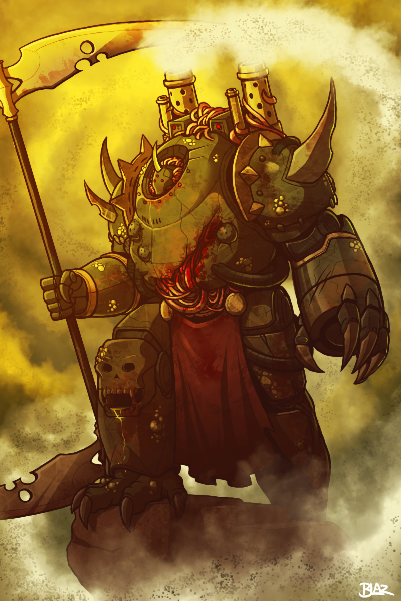 Plague Marine. - Арт, Фан-Арт, Plague marine, Warhammer 40k, Wh Art, Blazbaros