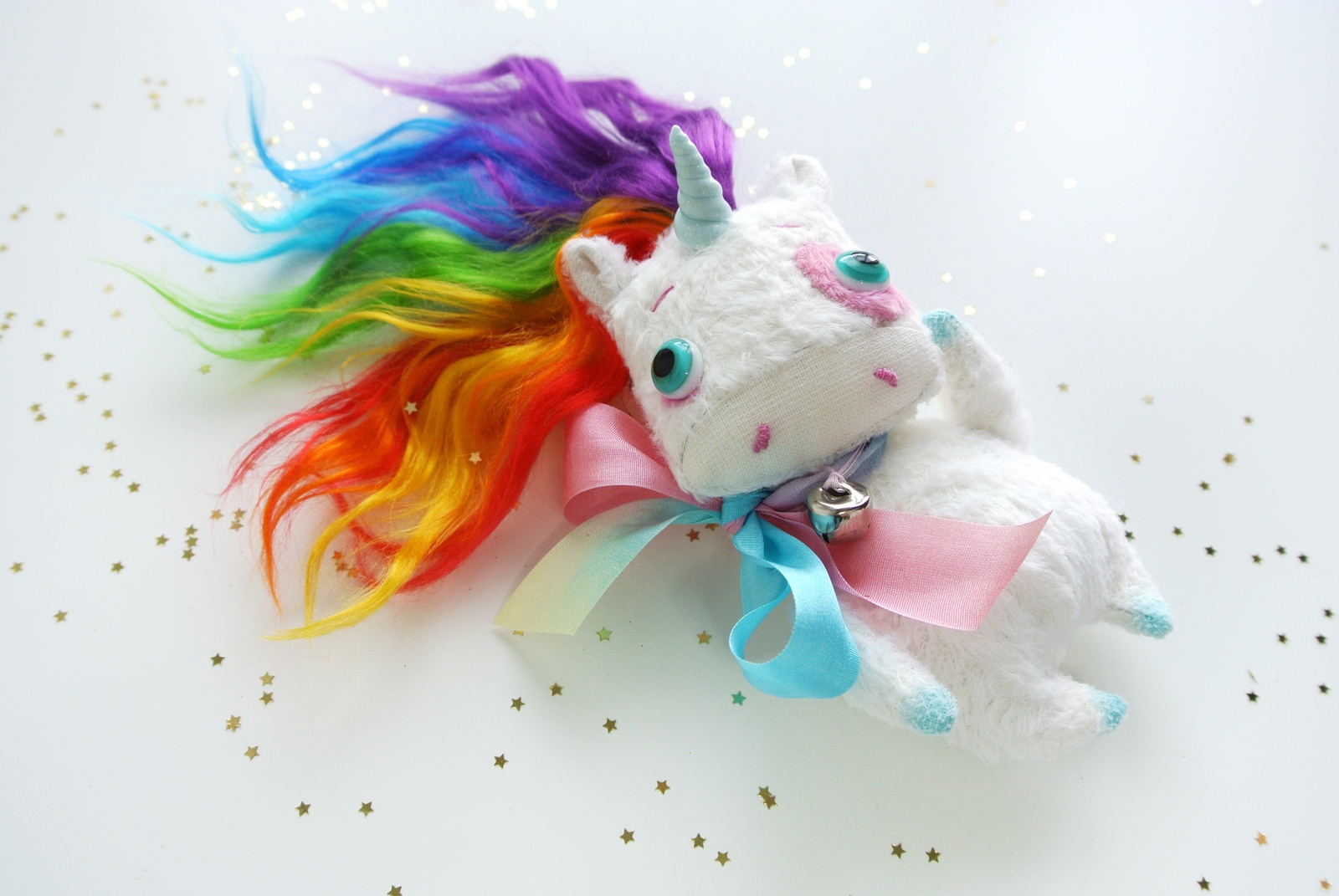 unicorn - My, Needlework without process, Author's toy, Unicorn