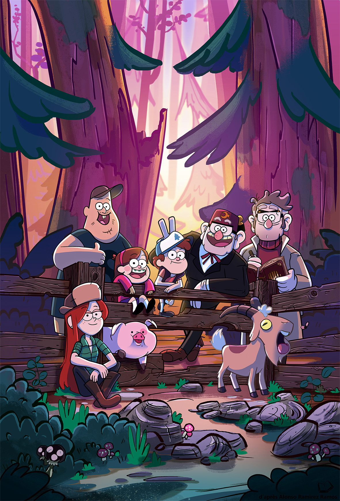 Gravity Falls. - Art, Fan art, Images, Longpost, Gravity falls, , Animated series, A selection, Mystery shack