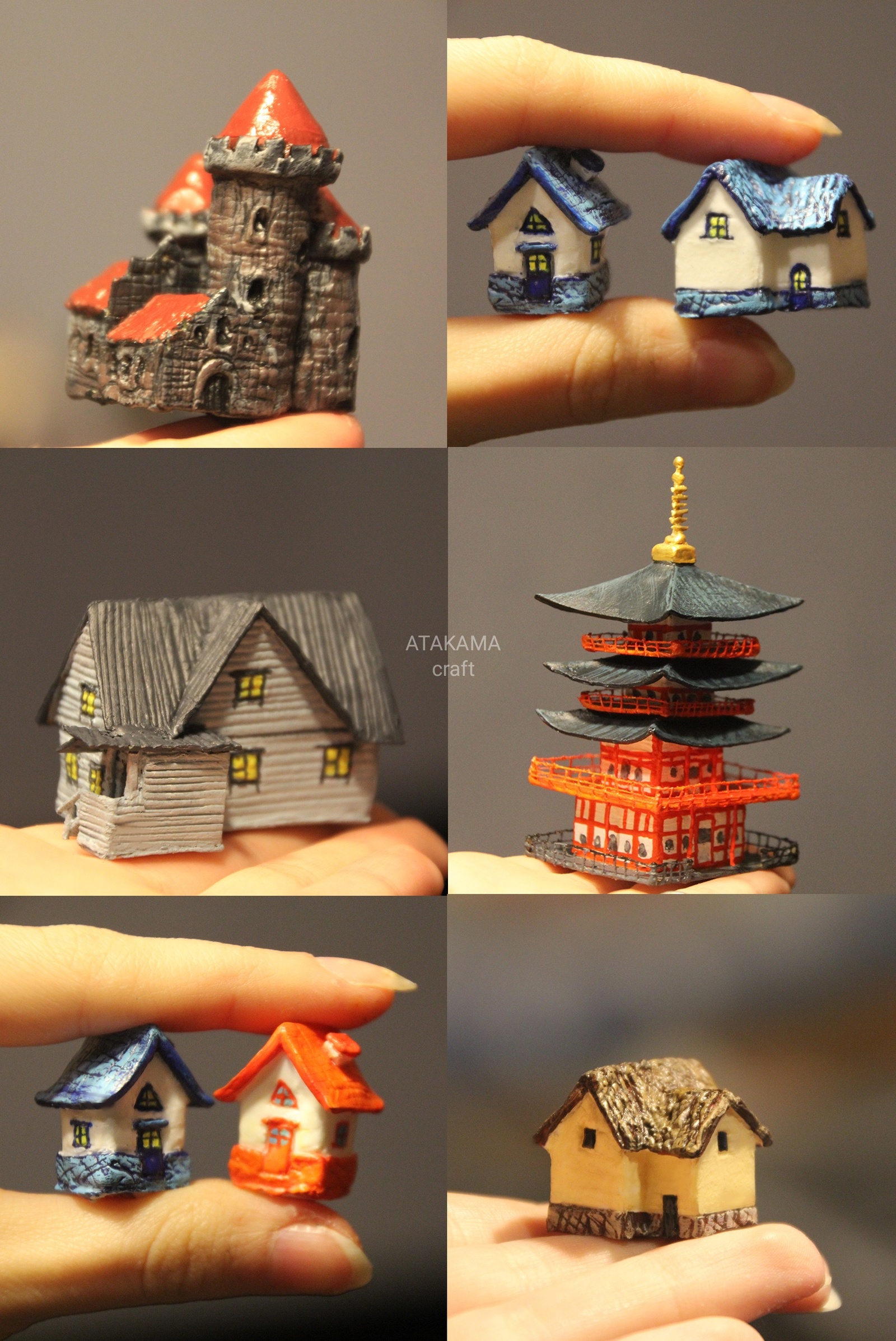 Miniature people, animals and houses - handmade figurines - My, Miniature, miniature things, Needlework without process, Miniatures, Handmade, Creation, Painting miniatures, Longpost