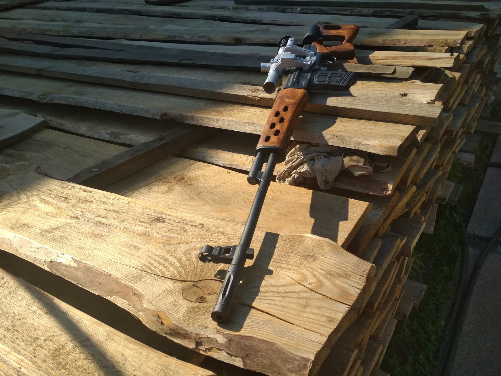 Деревянная снайперская винтовка своими руками
