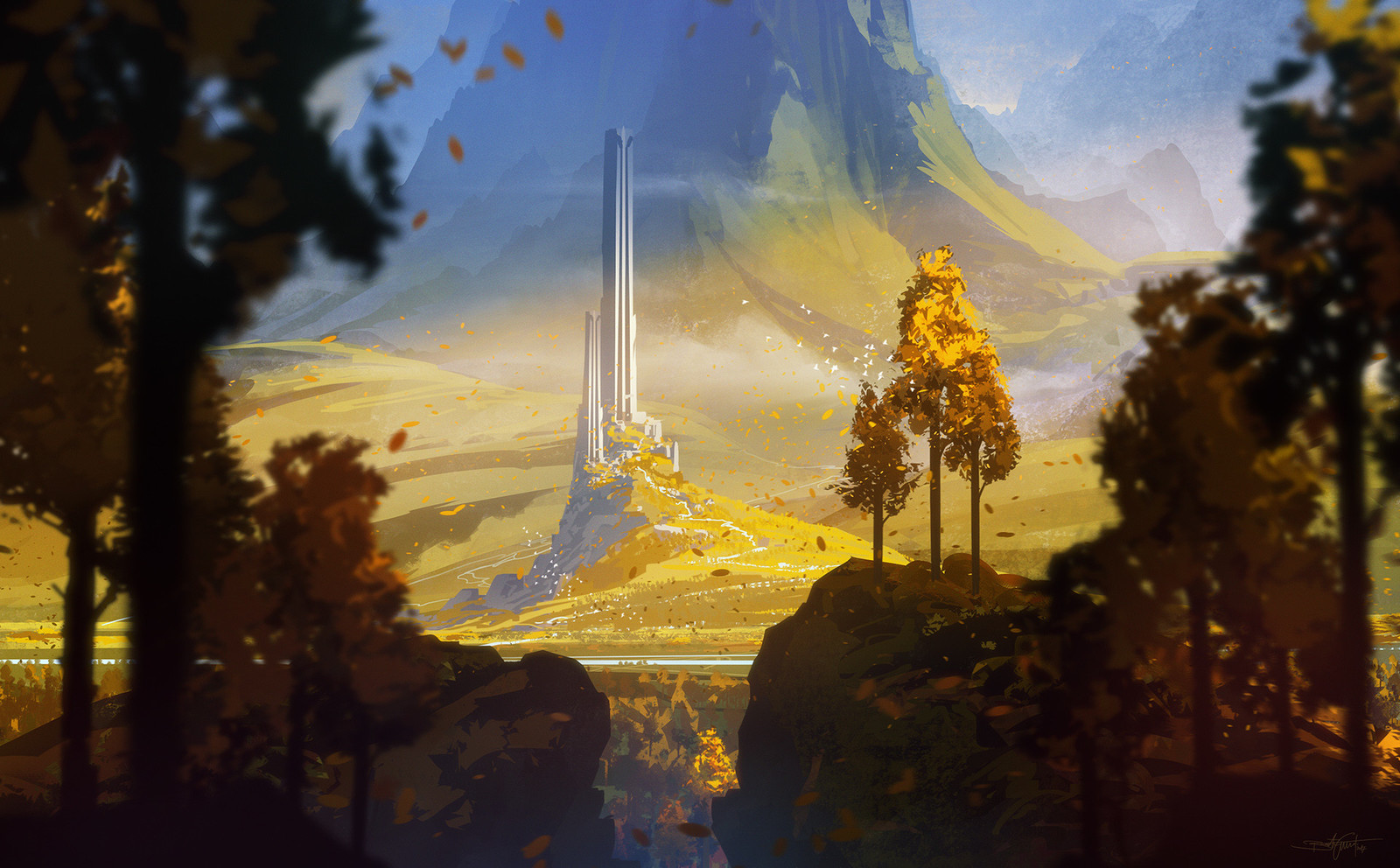 Fantasy. - Art, Images, Longpost, Landscape, Fantasy, Bastien Grivet