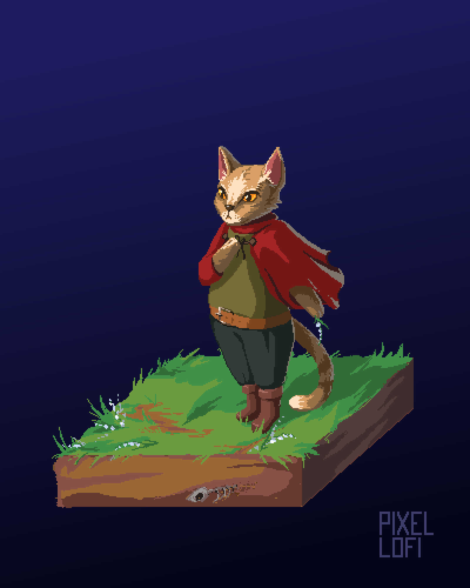 Return of the cat - My, Pixel Art, Pixels, cat, Old school, Retro, Pixel, Artworks, Digital, Art