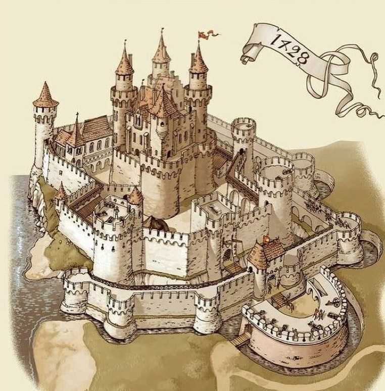 The evolution of building fortresses. - Building, Fortress, Middle Ages, Longpost