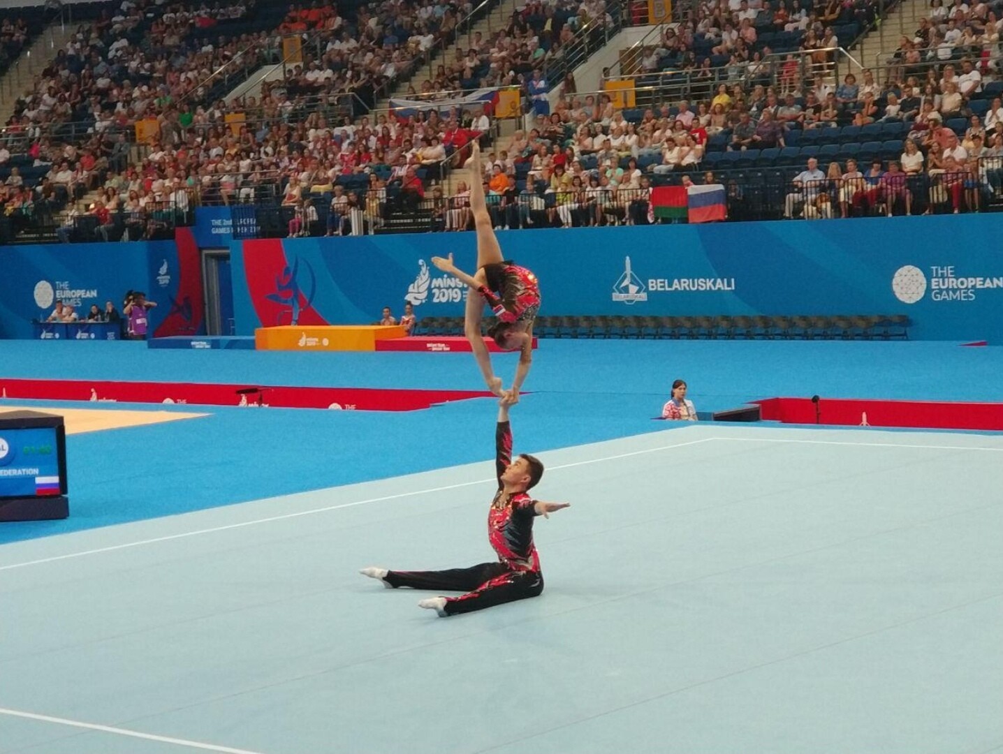 Two-time champions of the lI European Games in Sports Acrobatics - Kirill Startsev and Victoria Aksyonova! - Acrobatics, European games, Russia, Sport, Champion, Longpost