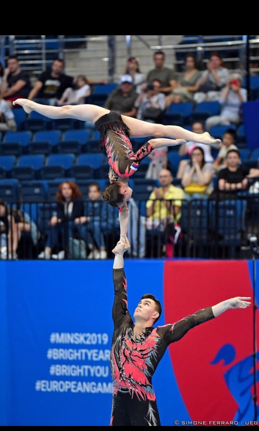 Two-time champions of the lI European Games in Sports Acrobatics - Kirill Startsev and Victoria Aksyonova! - Acrobatics, European games, Russia, Sport, Champion, Longpost